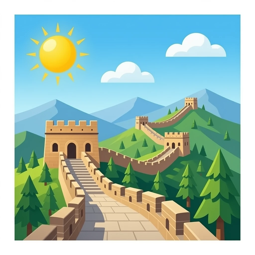 Chinese great wall emoji