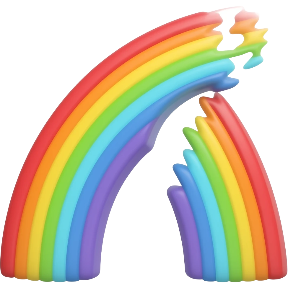 colorless rainbow emoji