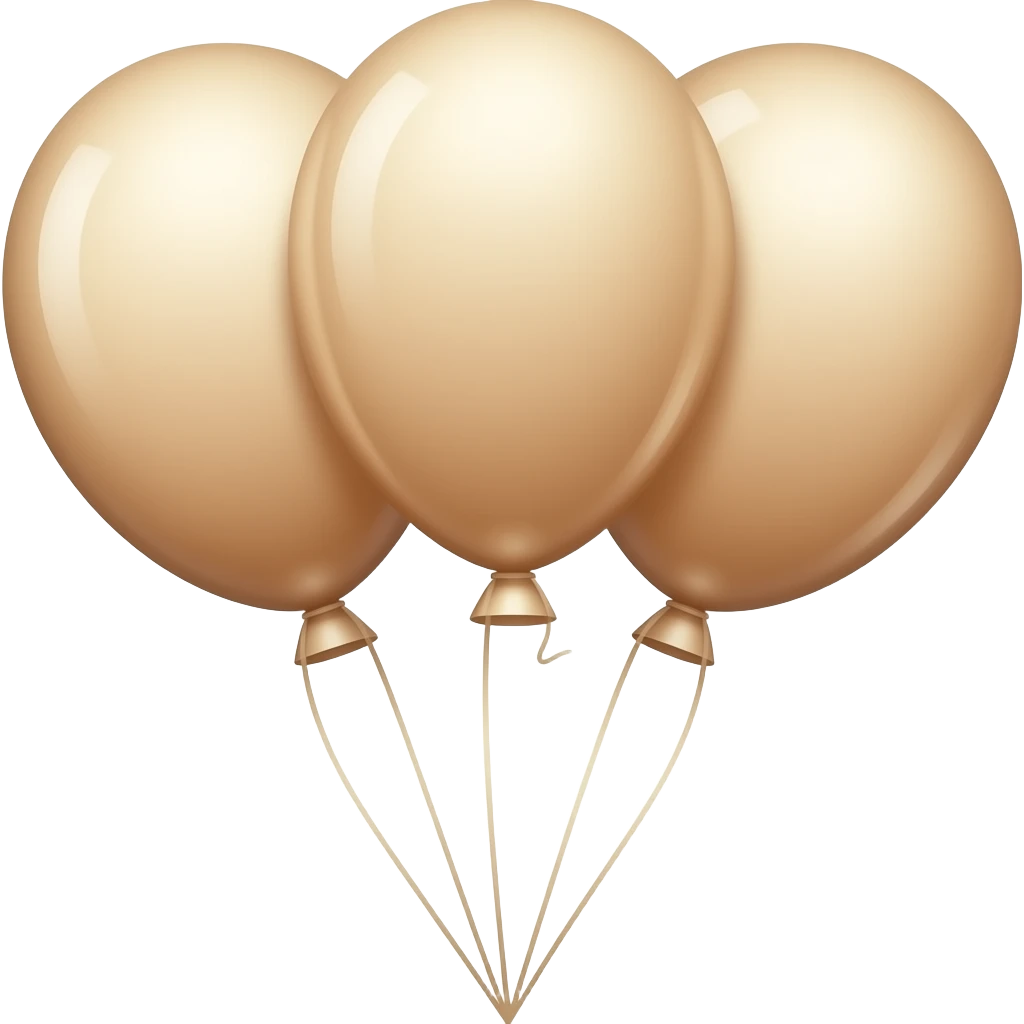 BEIGE BALLOON STRINGS emoji