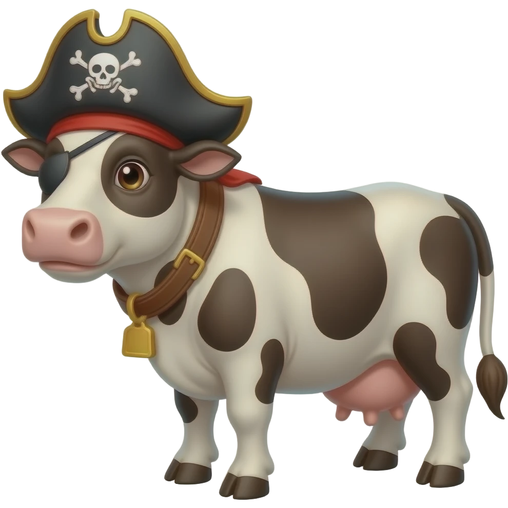 Pirata cow emoji