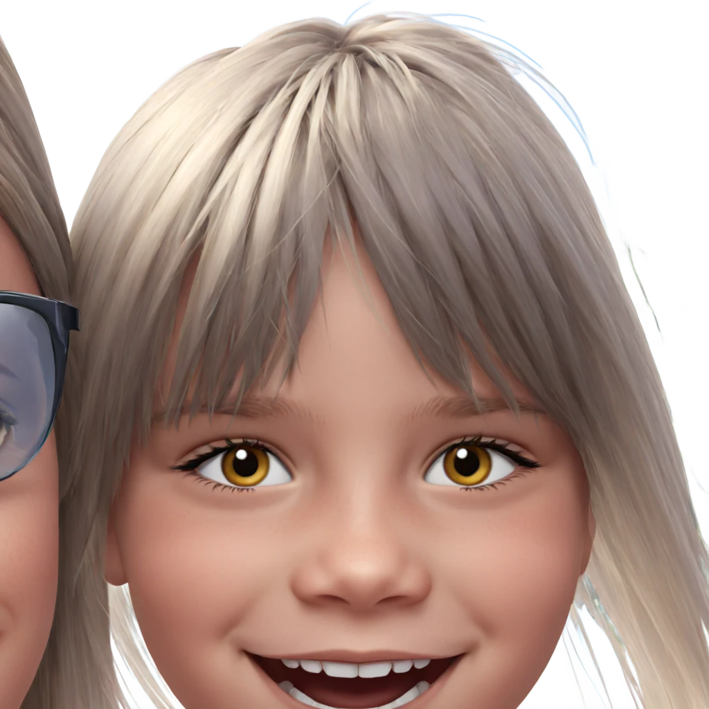 smiling girl under the sky emoji