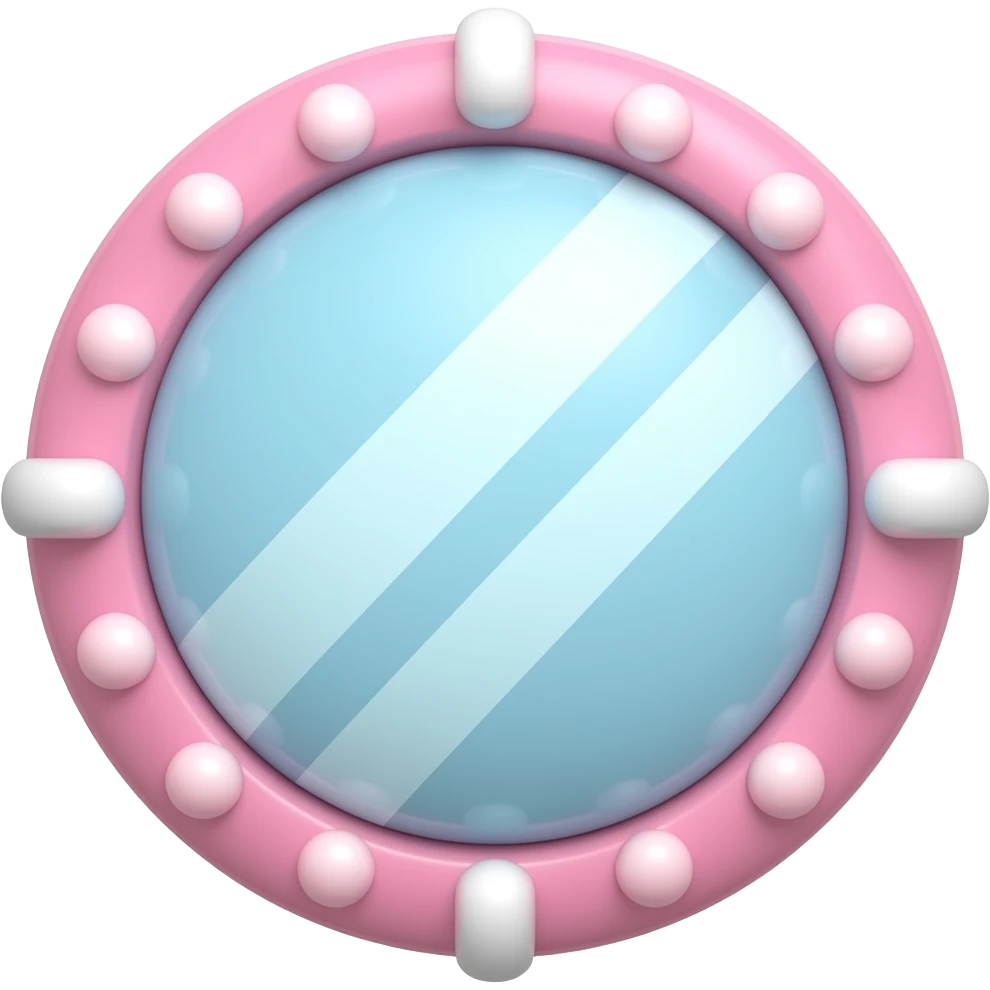 pink mirror emoji