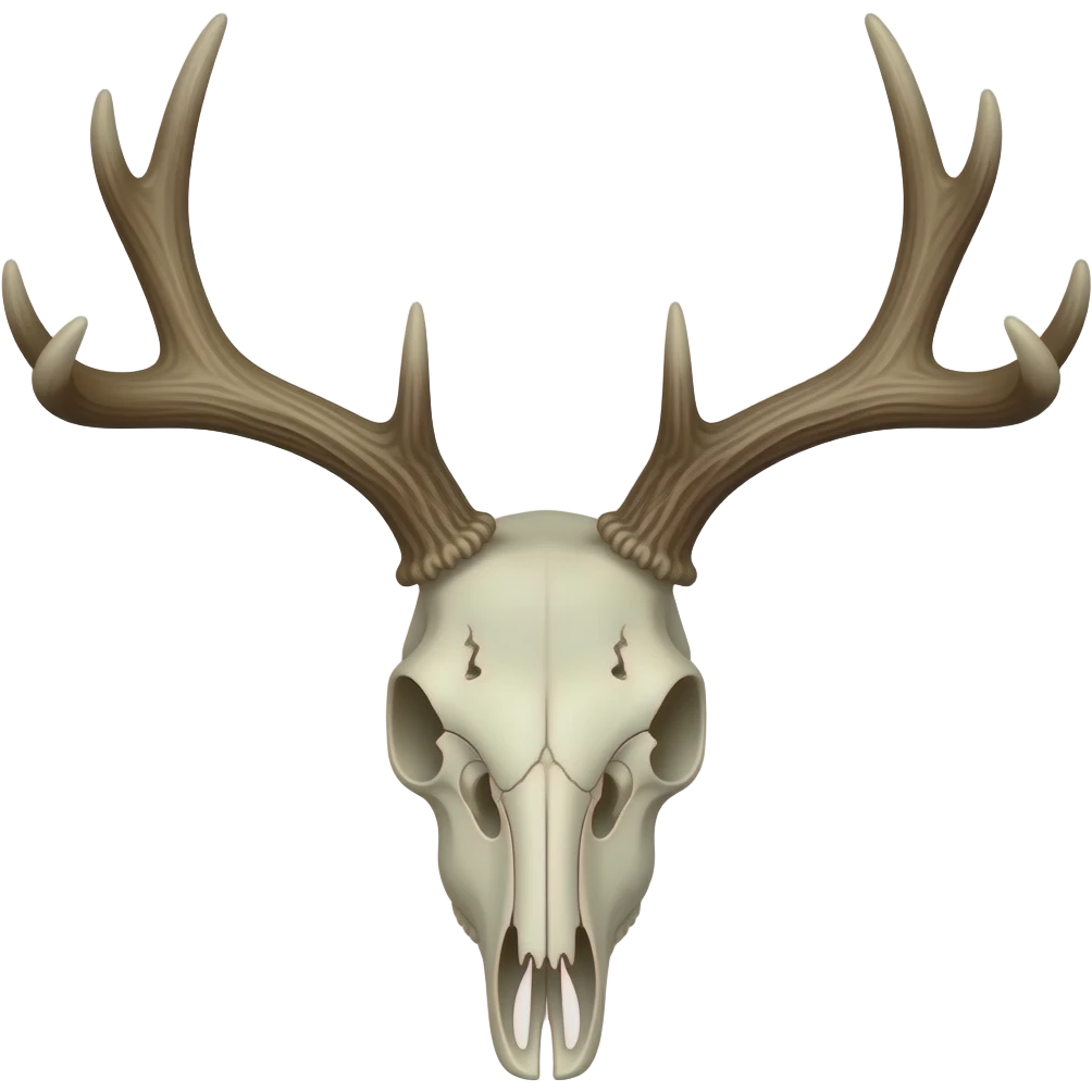 Deer skull emoji