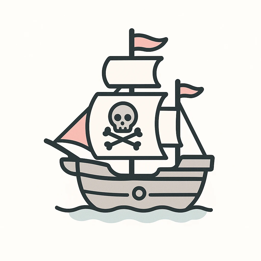 pirate ship emoji