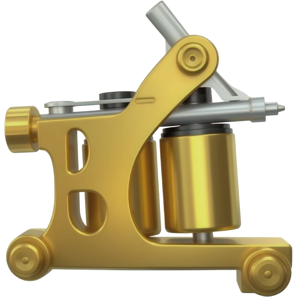 Tattoo machine gold emoji