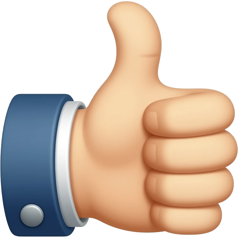 pouce en l'aire emoji