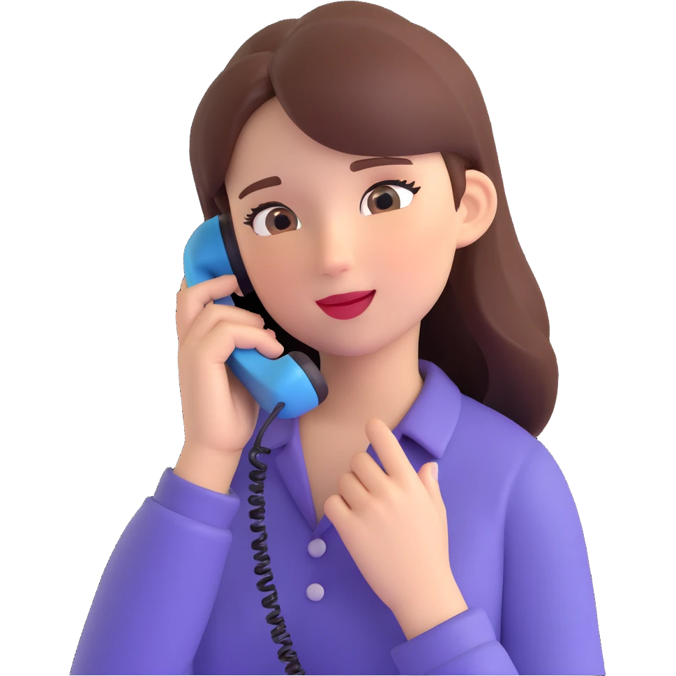 girl talking on phone bedroom background, close up pose emoji