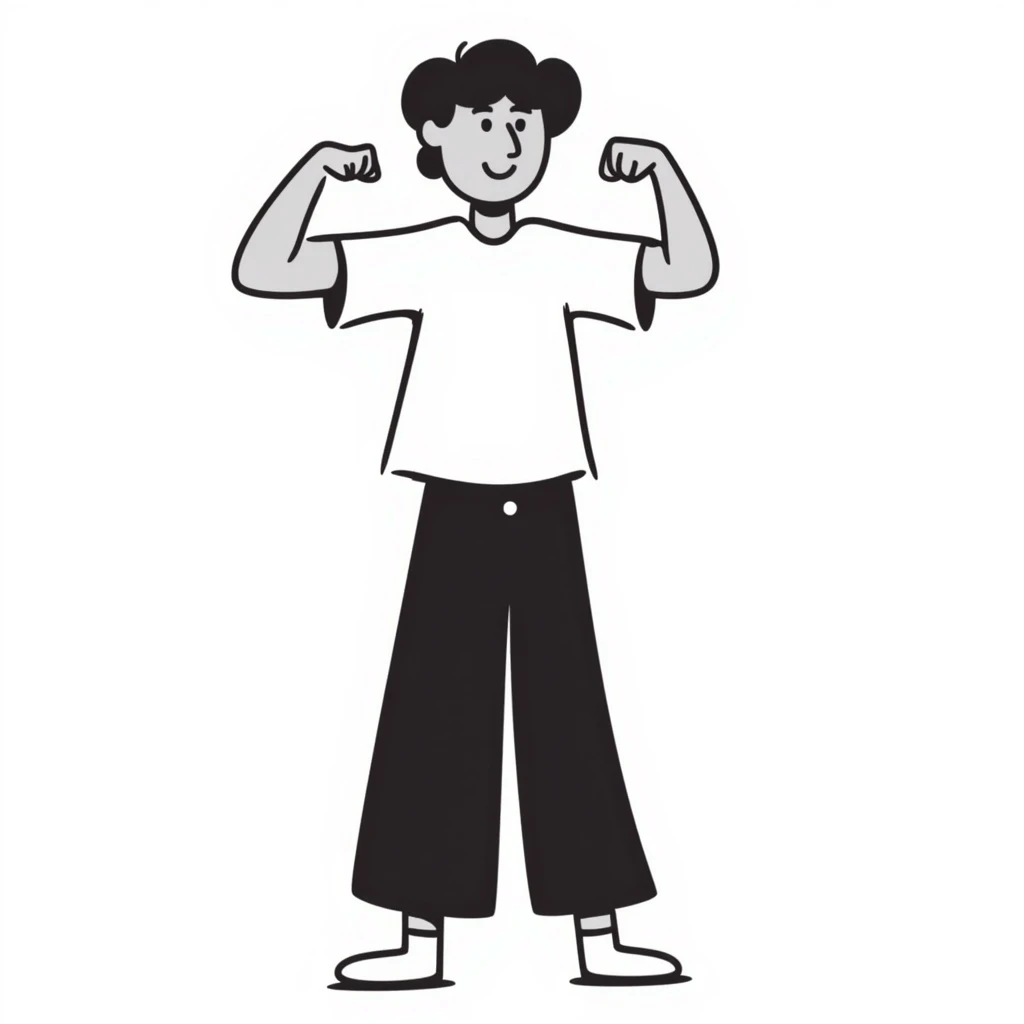person highlighting their shoulders and arms emoji