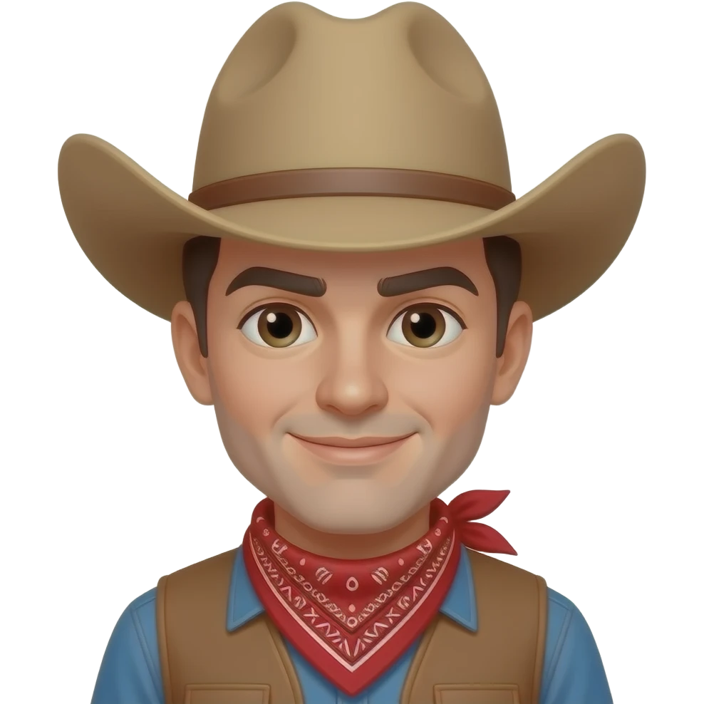 Al estilo vaquero emoiji emoji