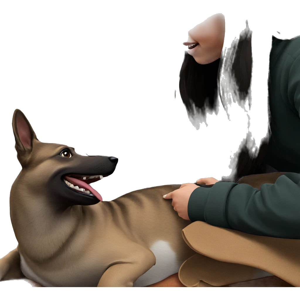 girl with dog profile emoji