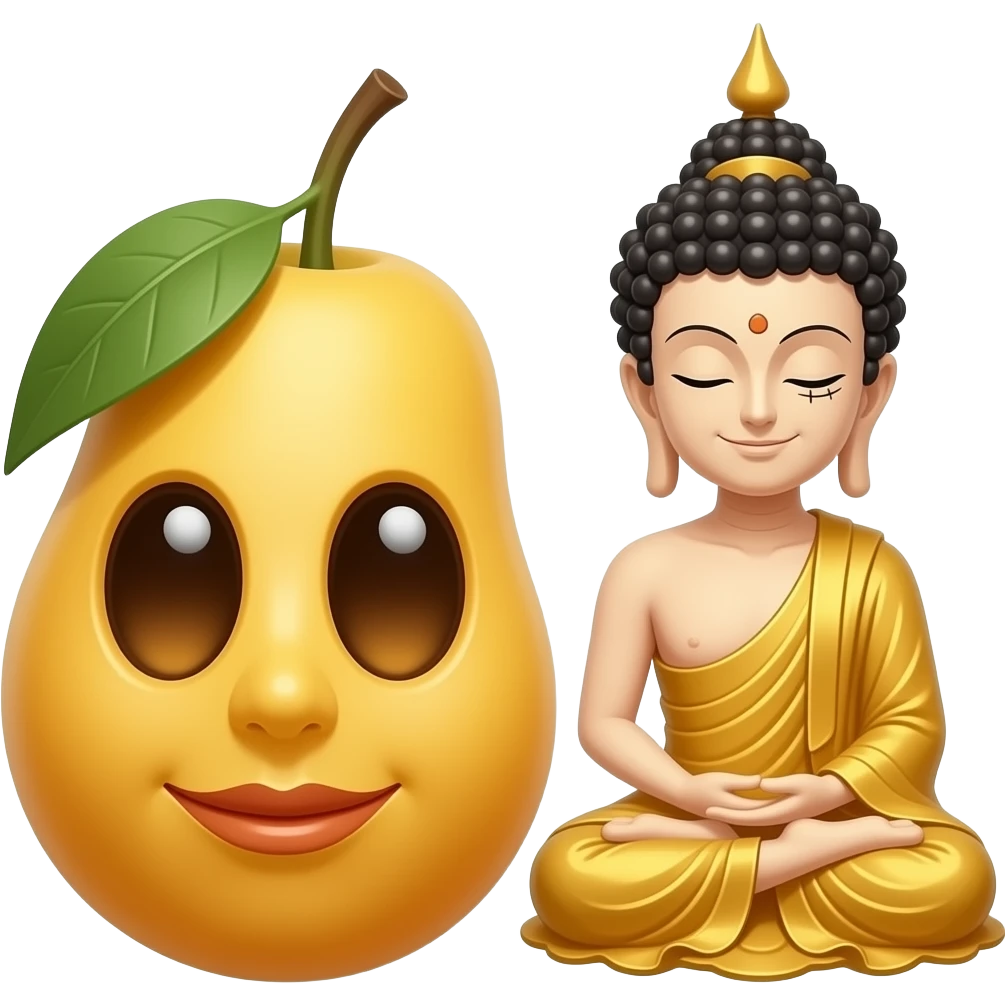 Can you merge nika fruit buddah frut from one piece emoji
