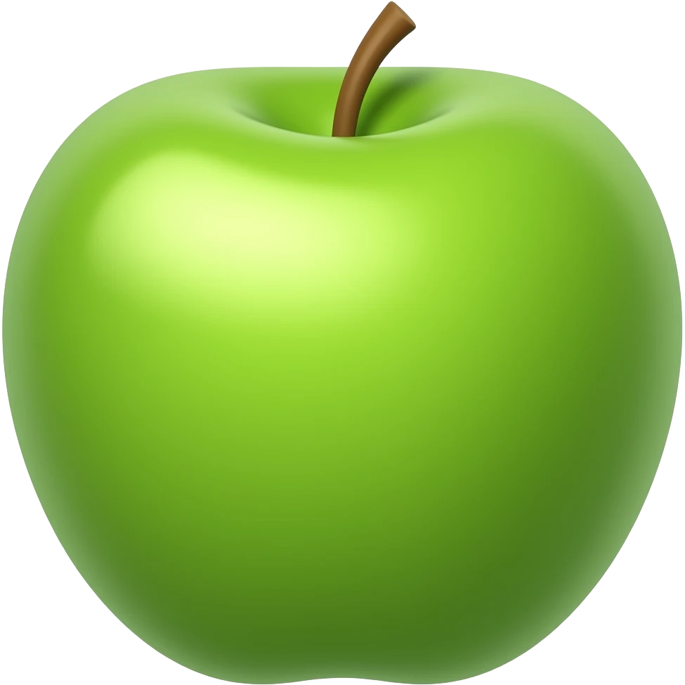 Green apple emoji