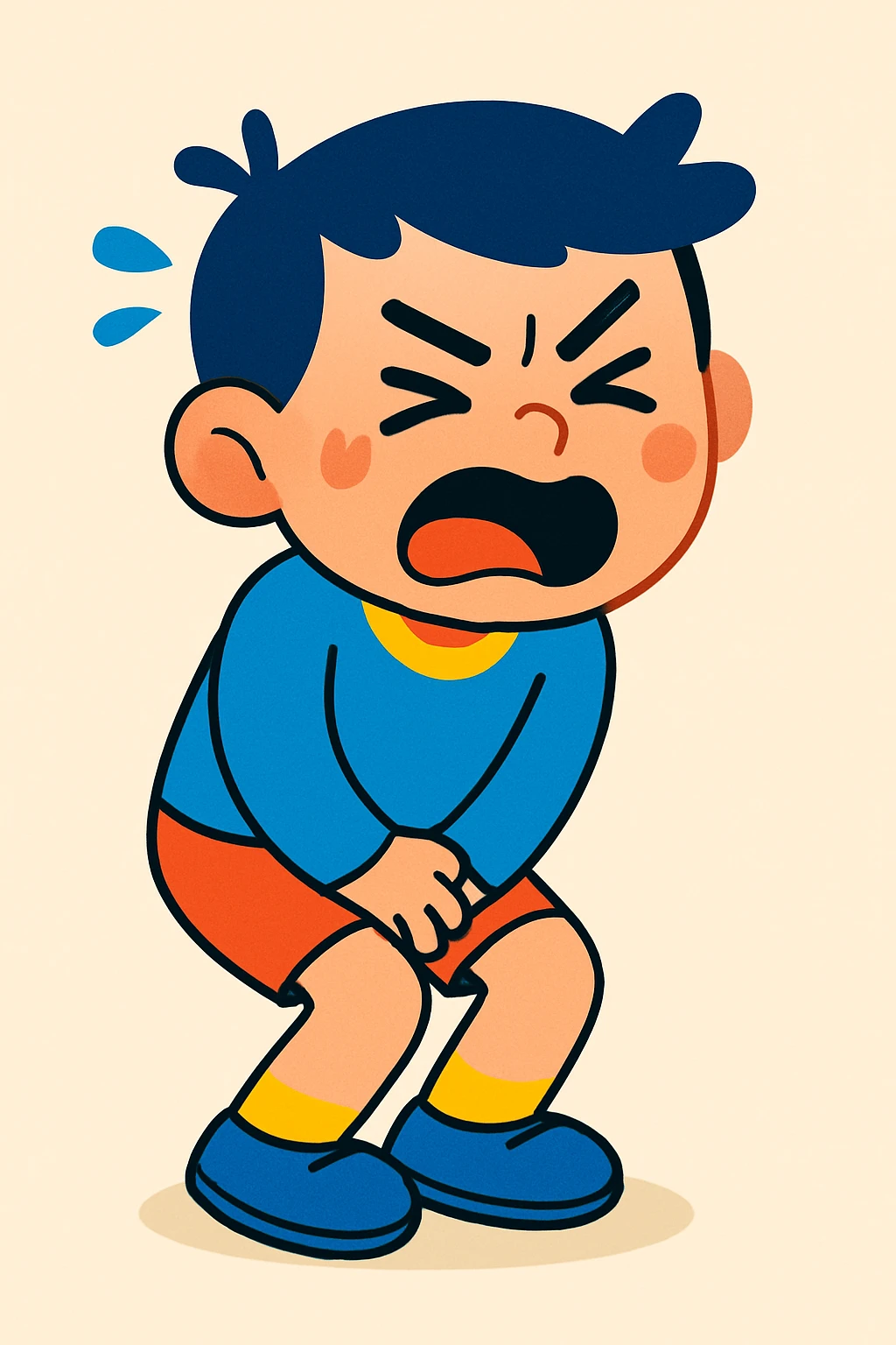 A boy need to pee emoji
