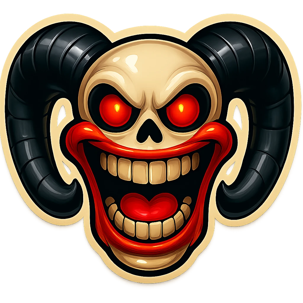Recreate this image exactly, matching every detail, style, and composition. Subject must remain fully inside the image borders. High quality, retro sticker style. No changes from the reference. emoji