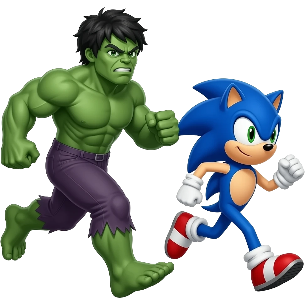 mulher hulk and sonic run emoji