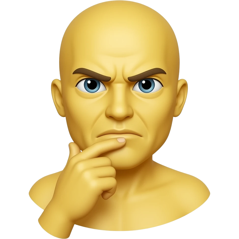 emoji amarillo redondo 🤔 emoji