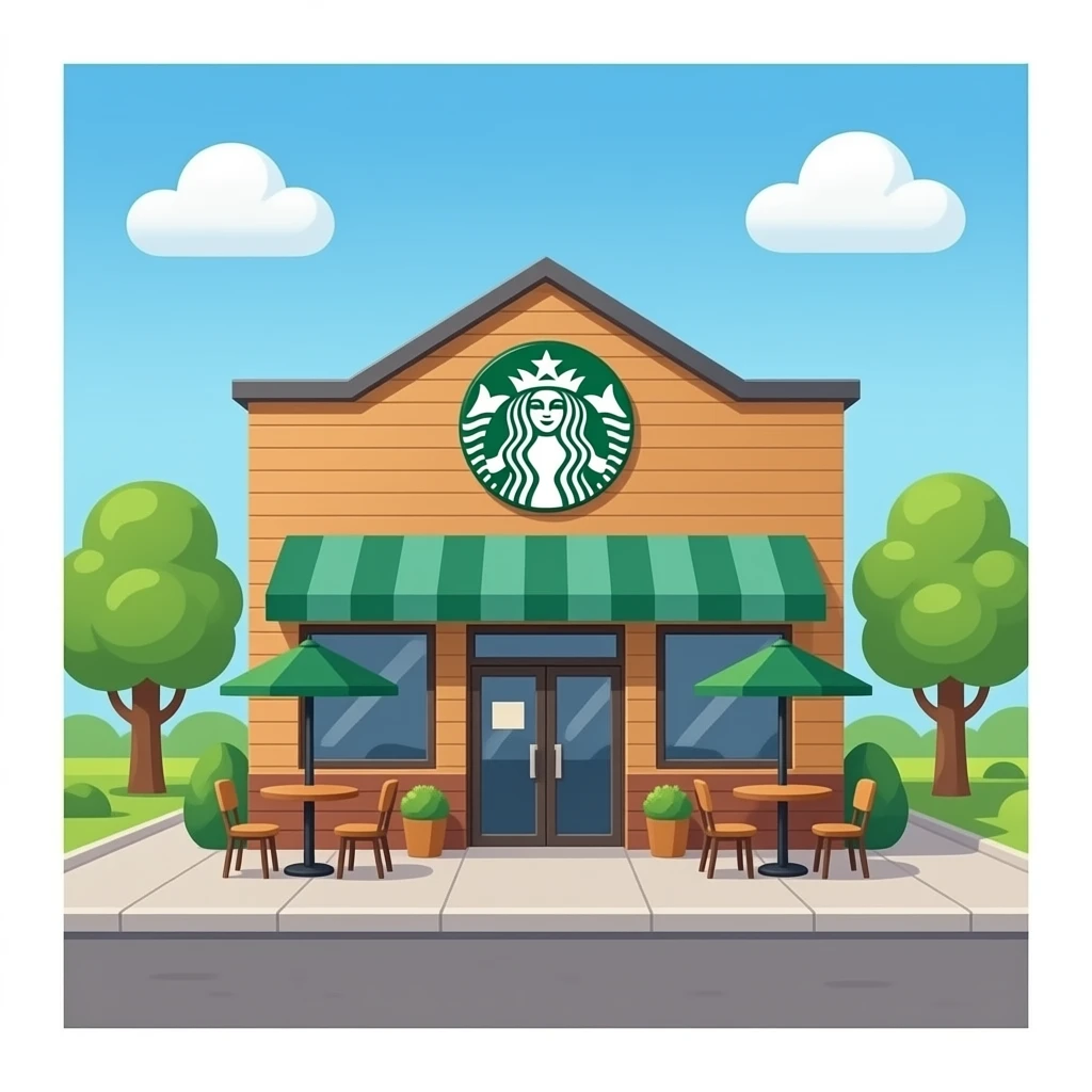 Starbucks Restaurant emoji