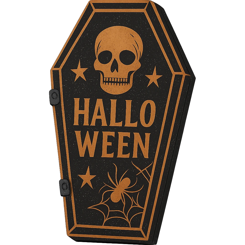Halloween coffin, remove background emoji