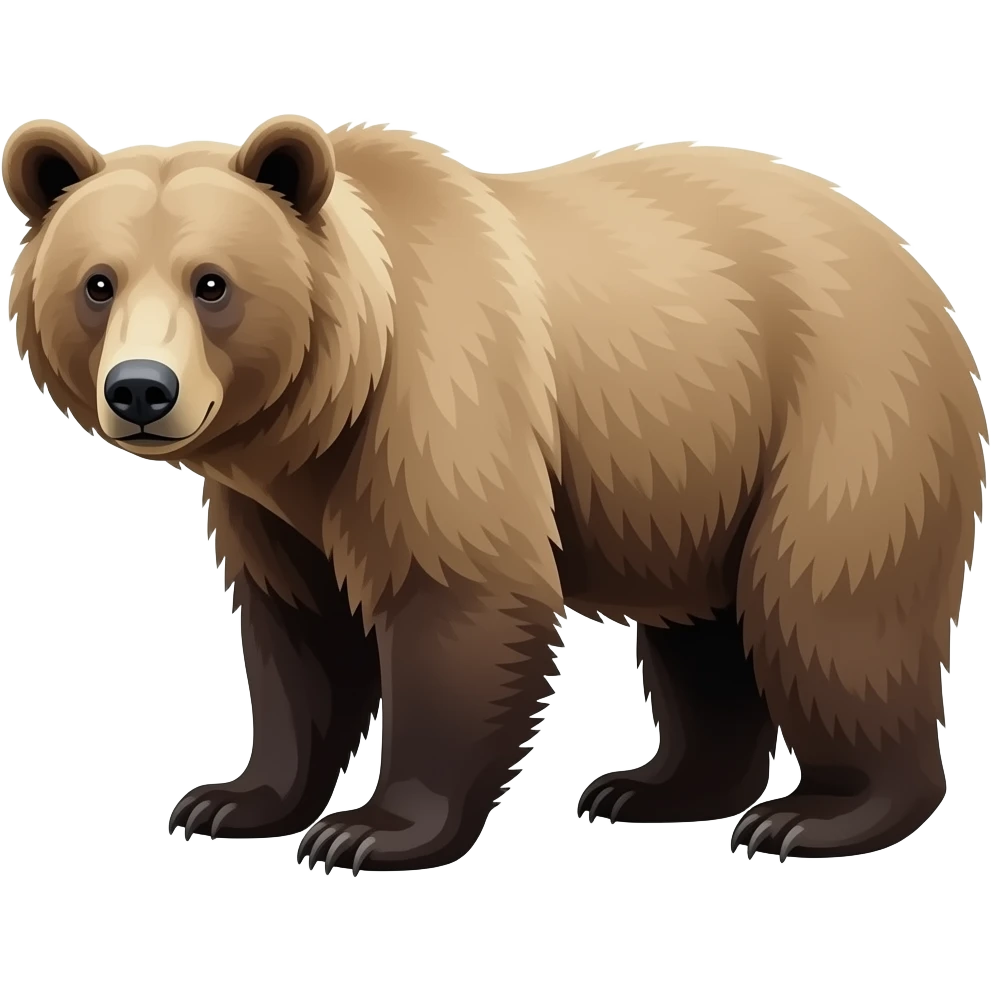 american forest black bear with light blonde coat color emoji