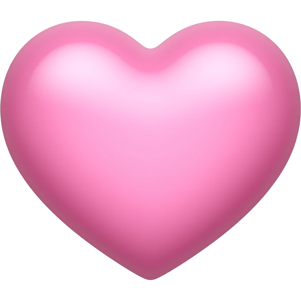 Corazón rosa pastel emoji