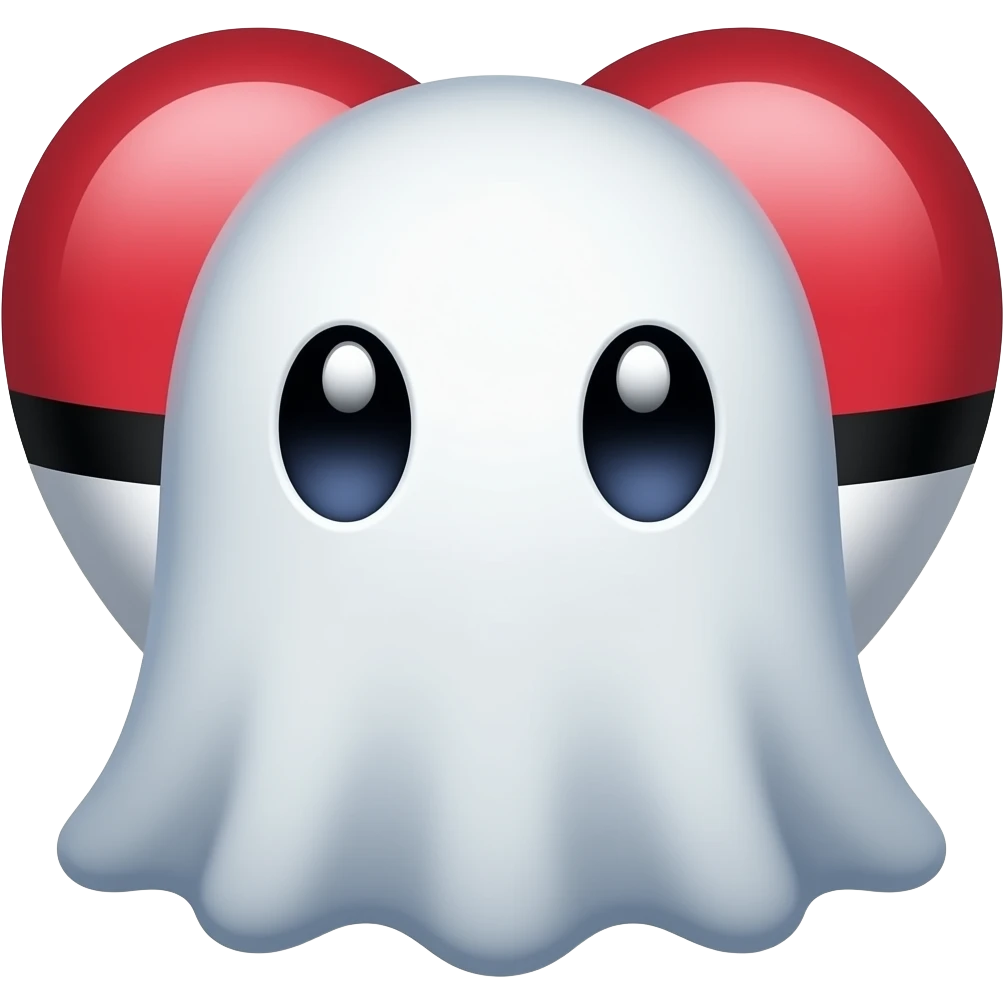 Ghastly Pokemon heart emoji
