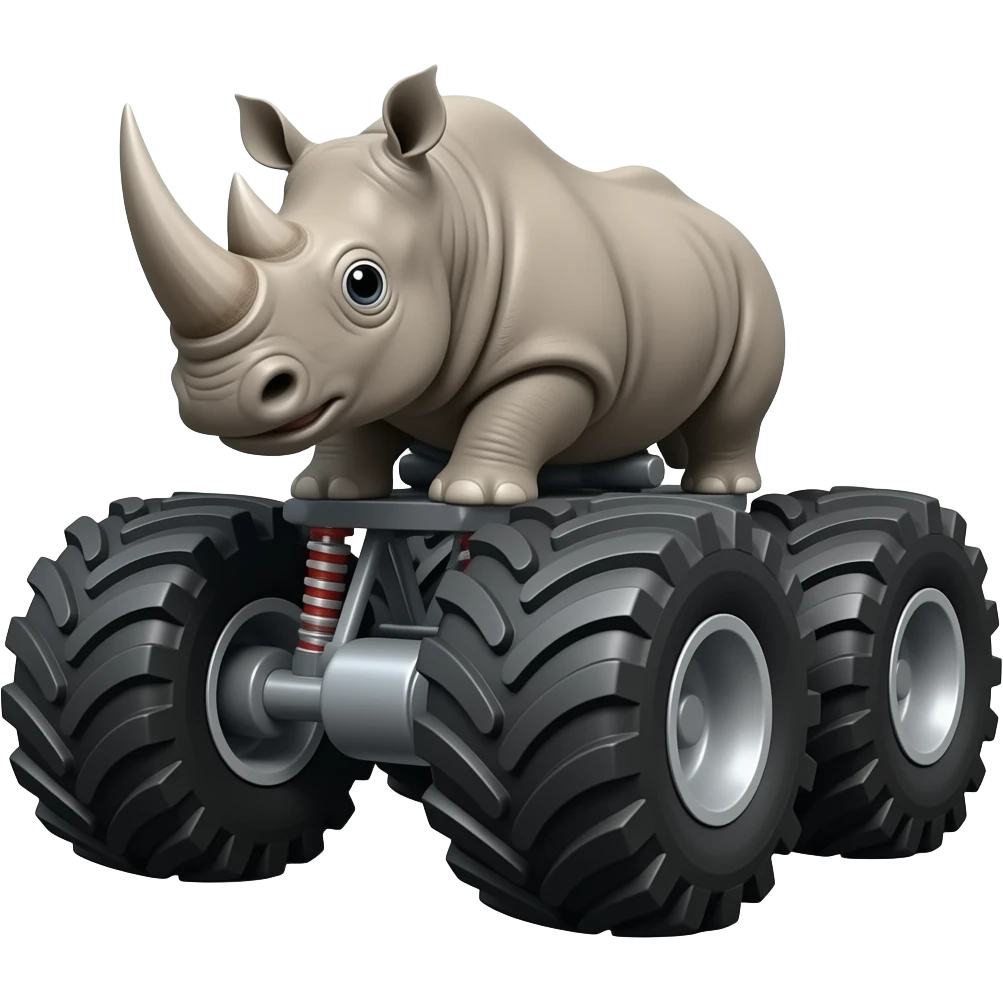 Rhino Monster Truck emoji