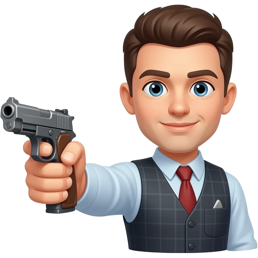 Con pistola emoji