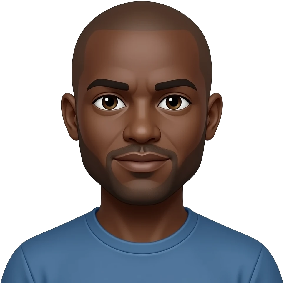 Uomo di carnagione scusa calvo emoji