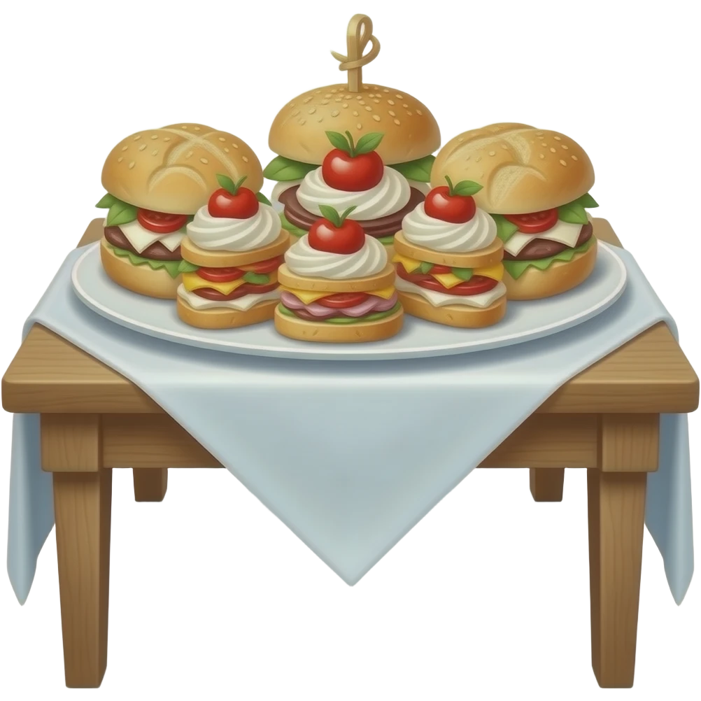 Canapés wedding emoji