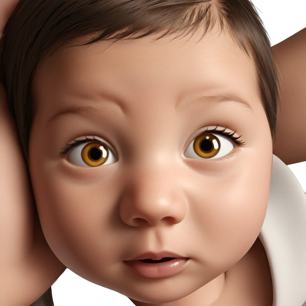 realistic close-up portrait of girl emoji