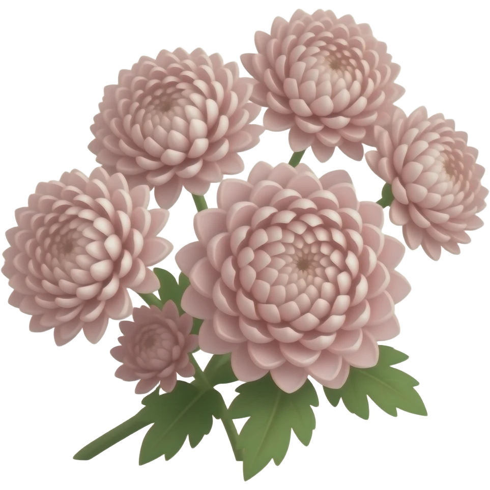 a bunch of chrysanthemums emoji