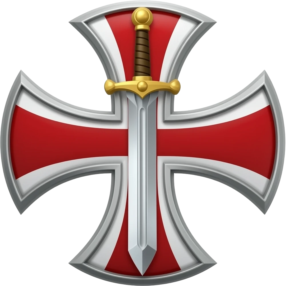 Templar cross with sword in middle emoji