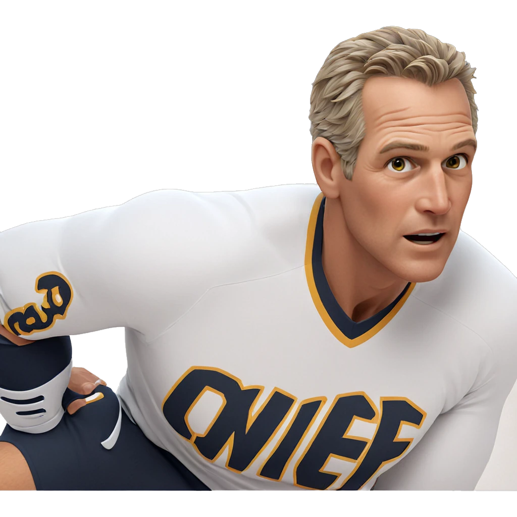 male in white sportswear emoji