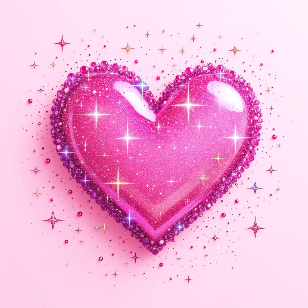 pink heart emoji with sparkles emoji