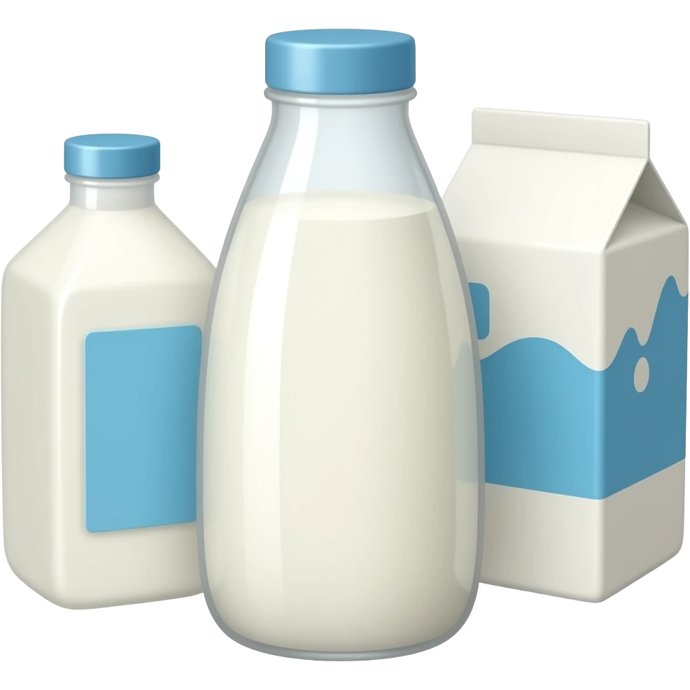 Süt ve süt ürünleri emoji