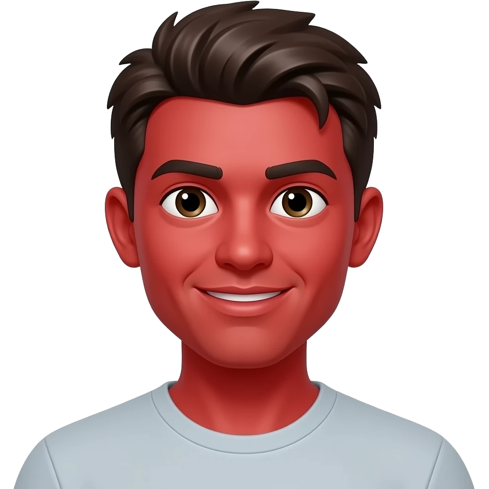 pessoa com cara vermelha emoji