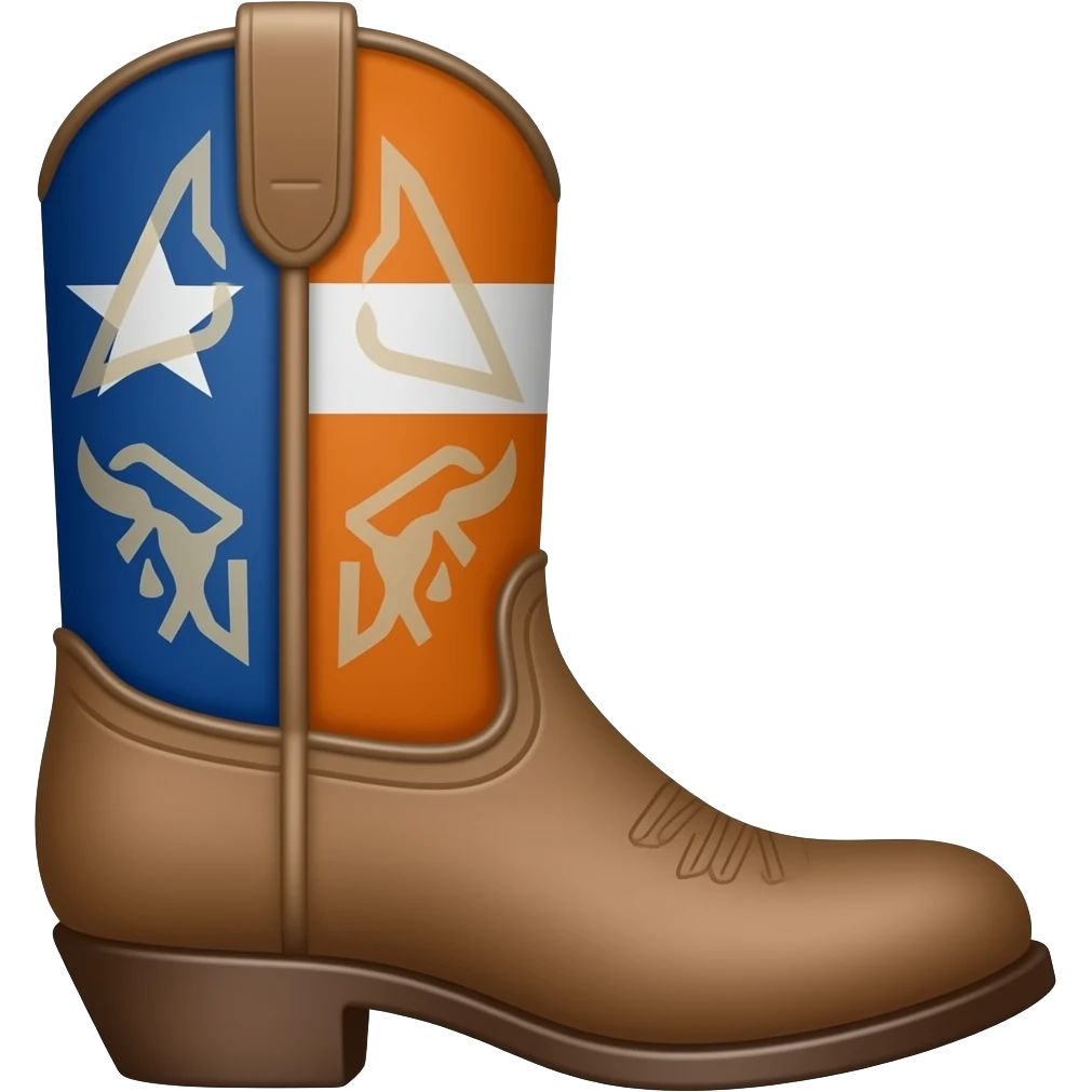 Make boot emoji Austin and Tecovas esque emoji