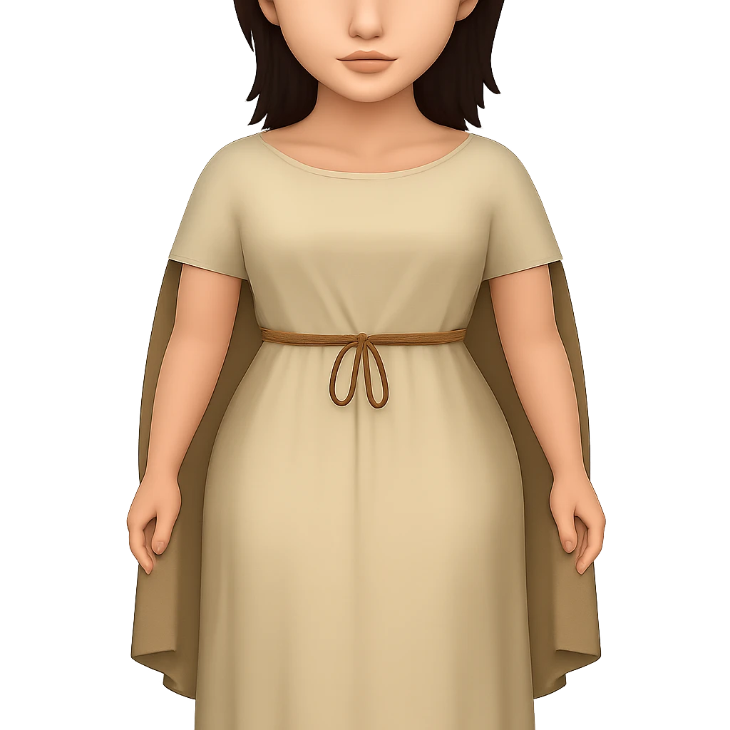Front view of bare feet, no sandals, in emoji style with transparent background. emoji