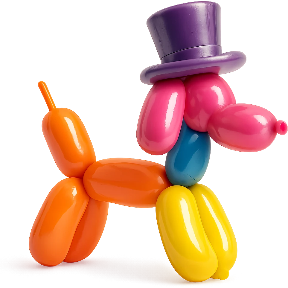 dog with tophat emoji