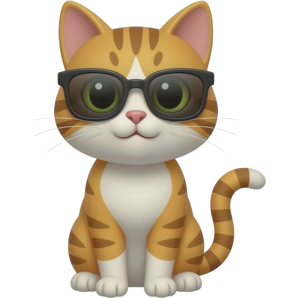 Cat wearing sunglasses emoji