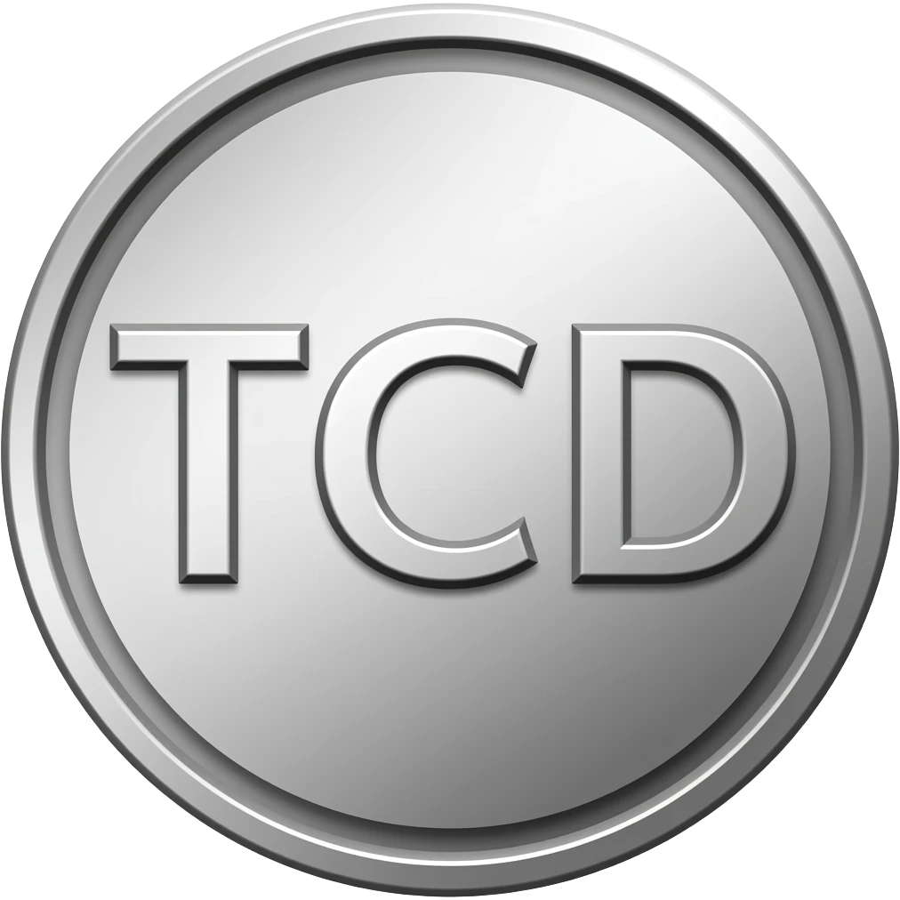 резная серебряная монета c надписью tcd emoji