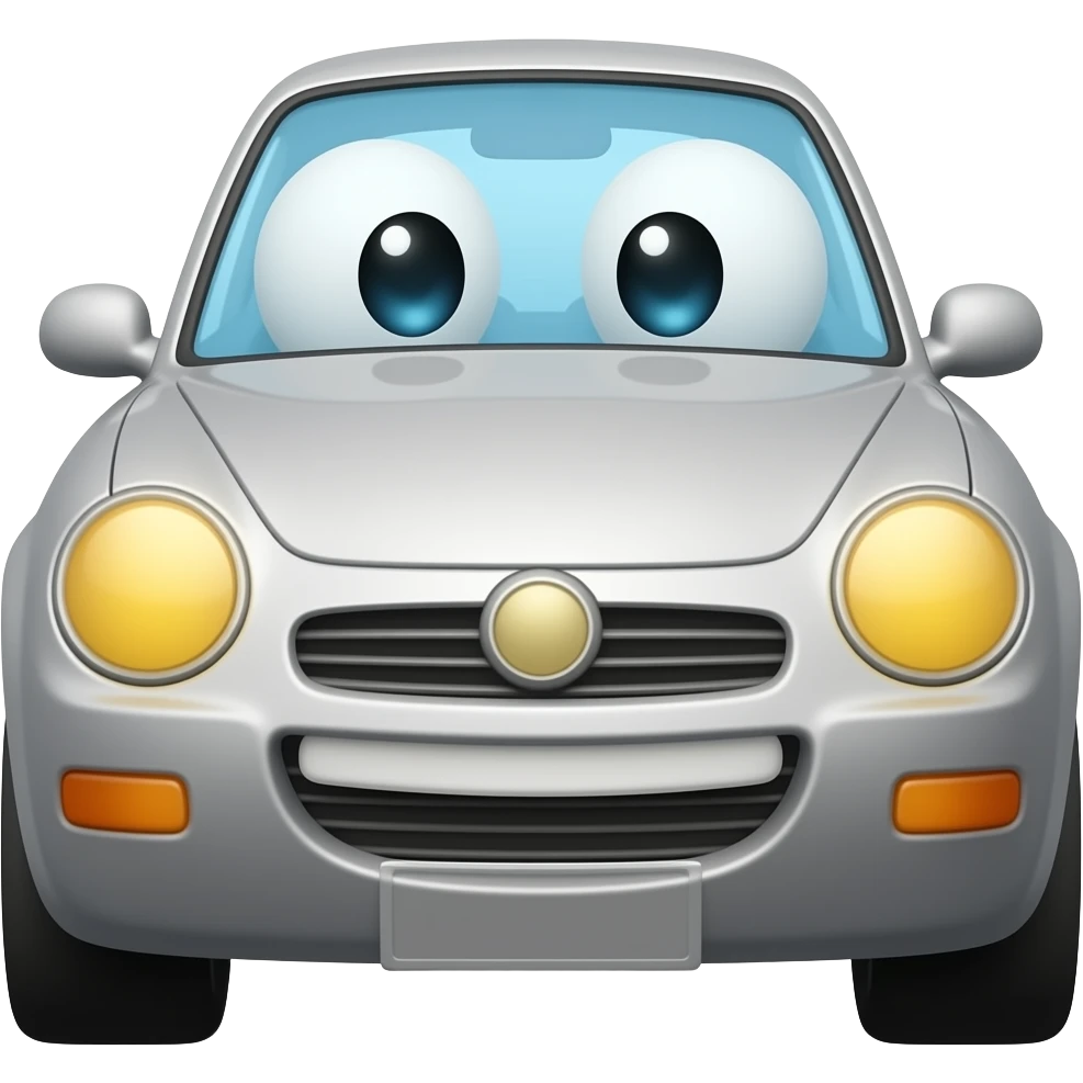 car with face emoji