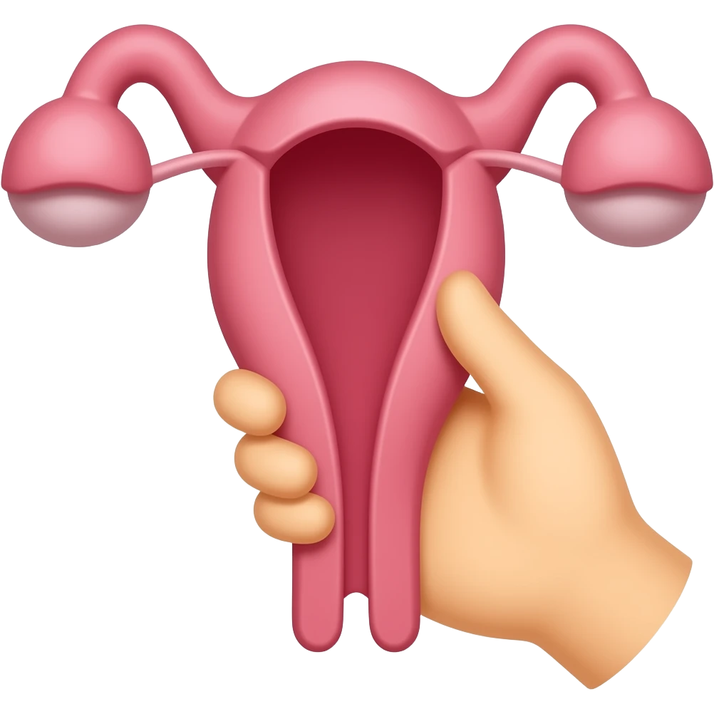 Emoji of a woman's vagina, and the hand that caresses her emoji