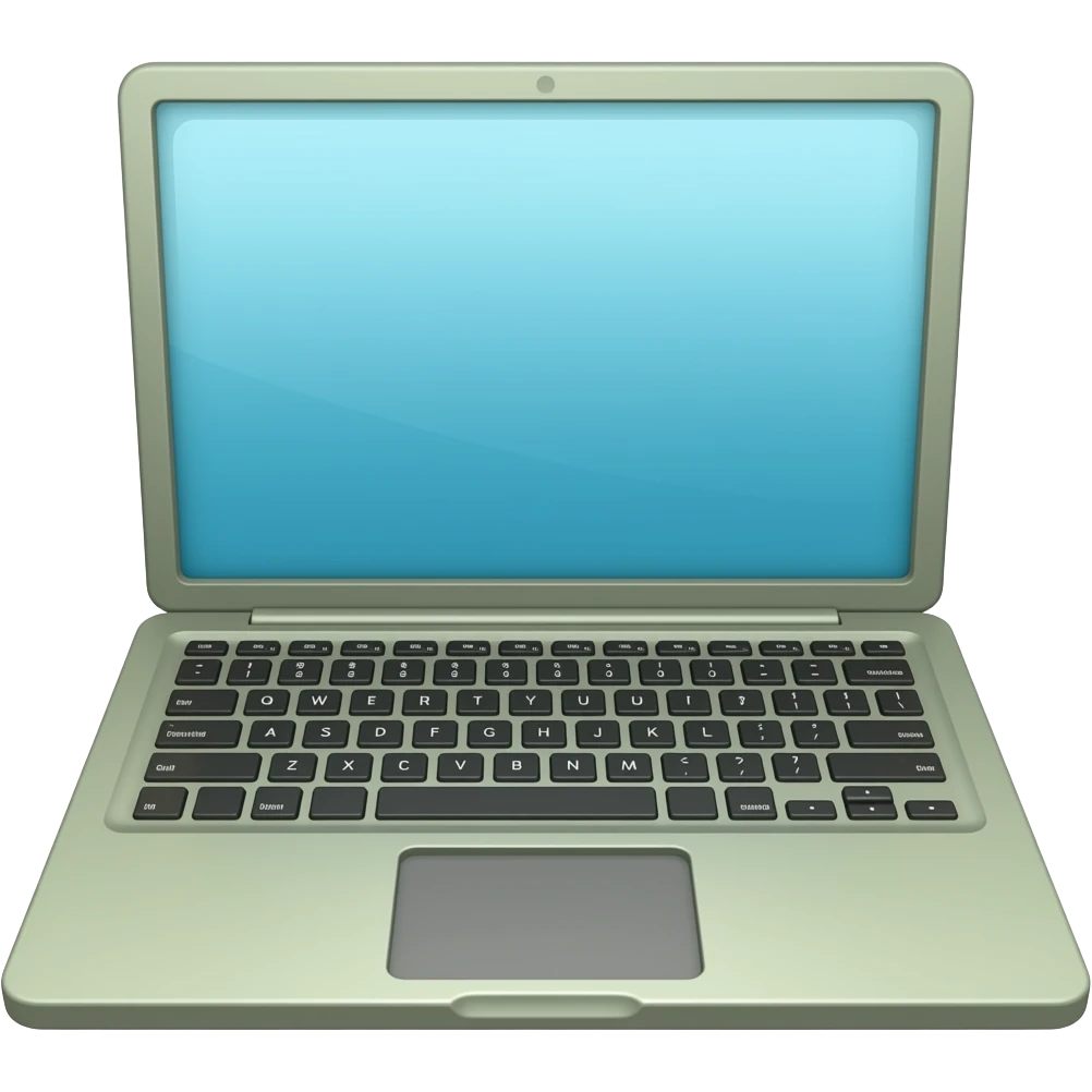 laptop  is olive-green color emoji