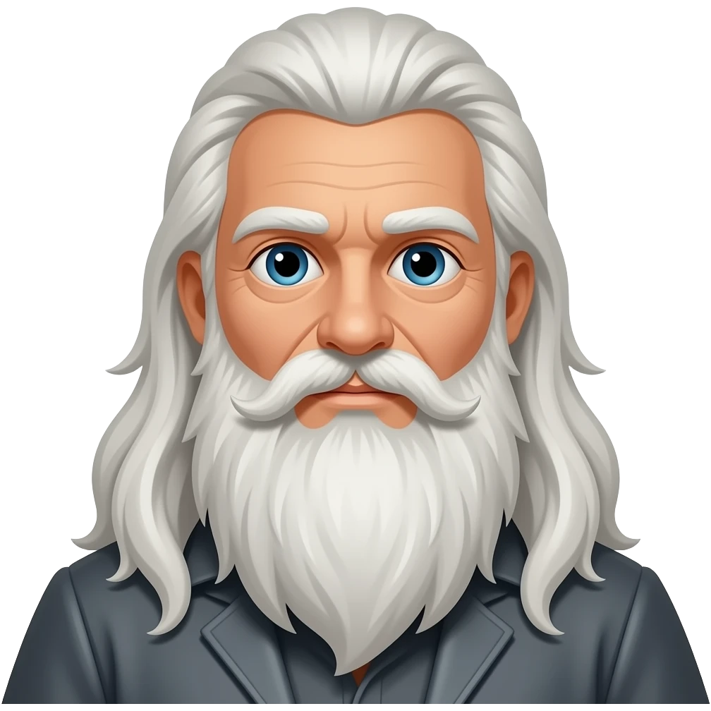 Longest beard and hair ever emoji