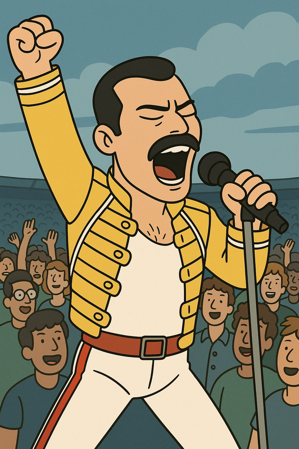  queen live at wembley the people  Freddie Mercury emoji