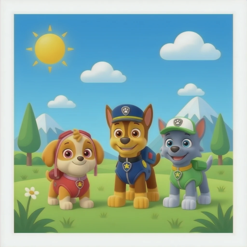 Please make a emoji for sky in paw patrol emoji