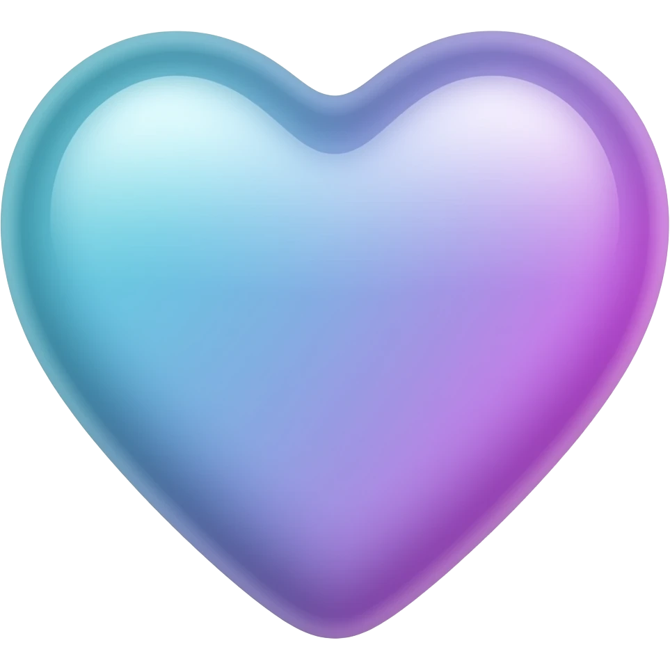 Pastel blue-to-purple-gradients heart emoji