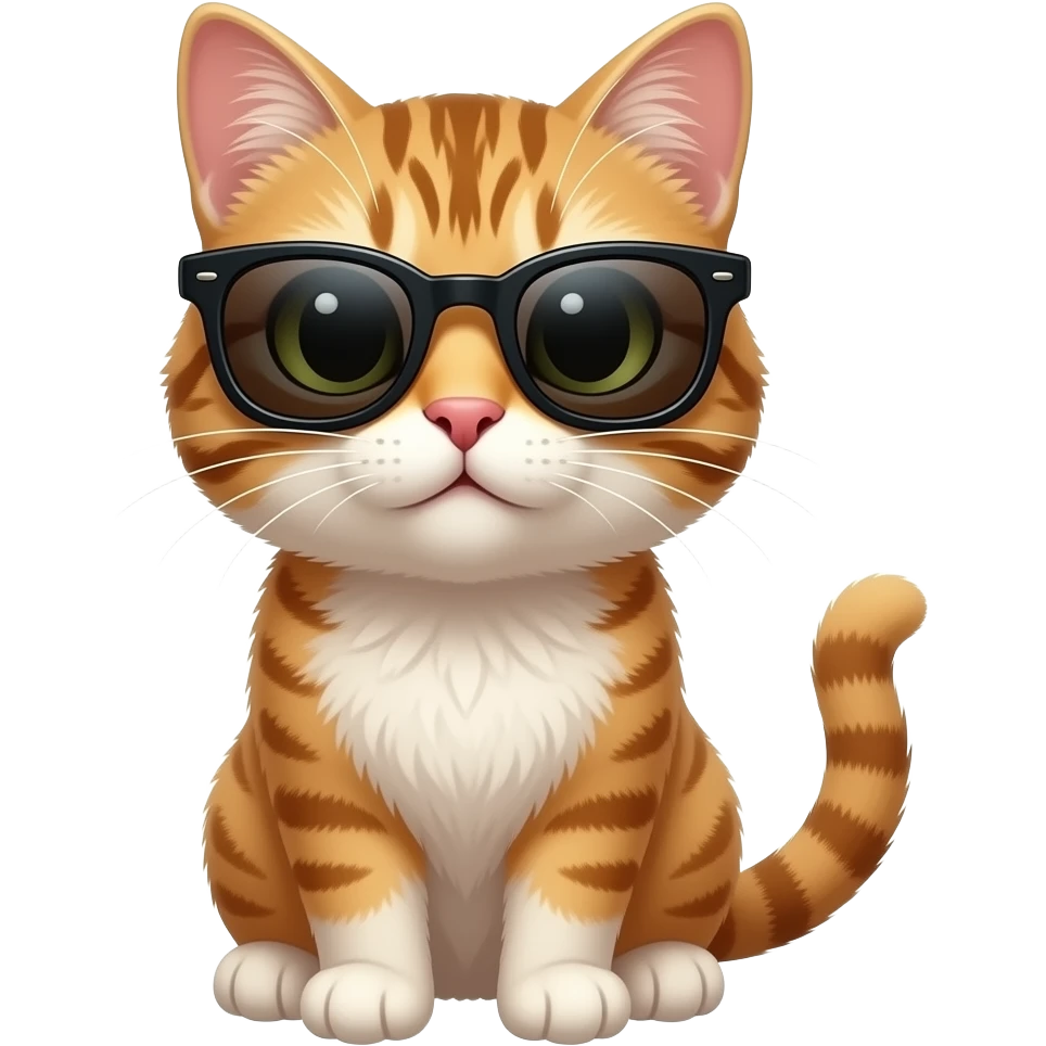Cat wearing sunglasses emoji