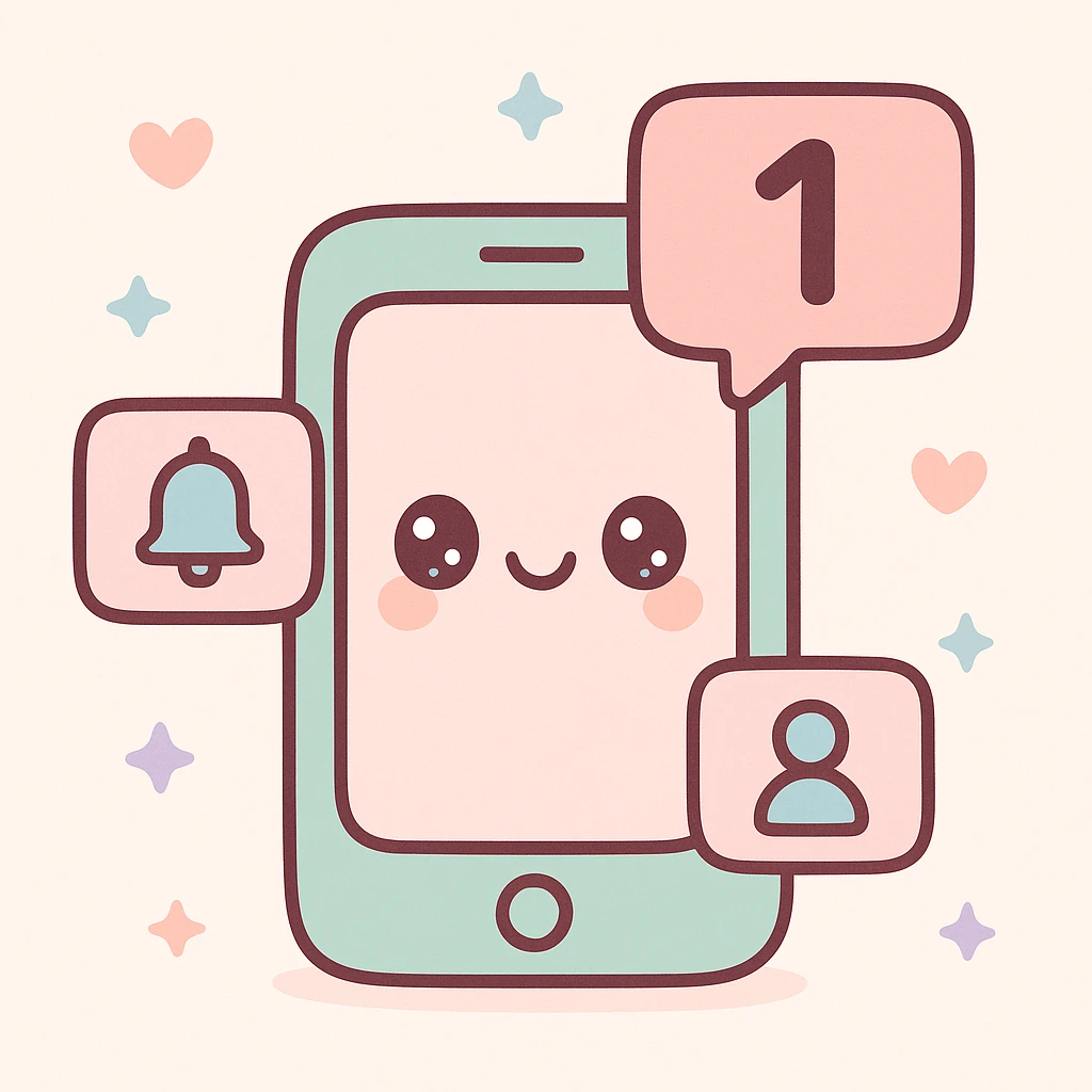 "notifications", no text emoji